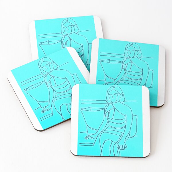 Item preview, Lucy Bright Blue Lines  designed and sold by SJHorsfall.