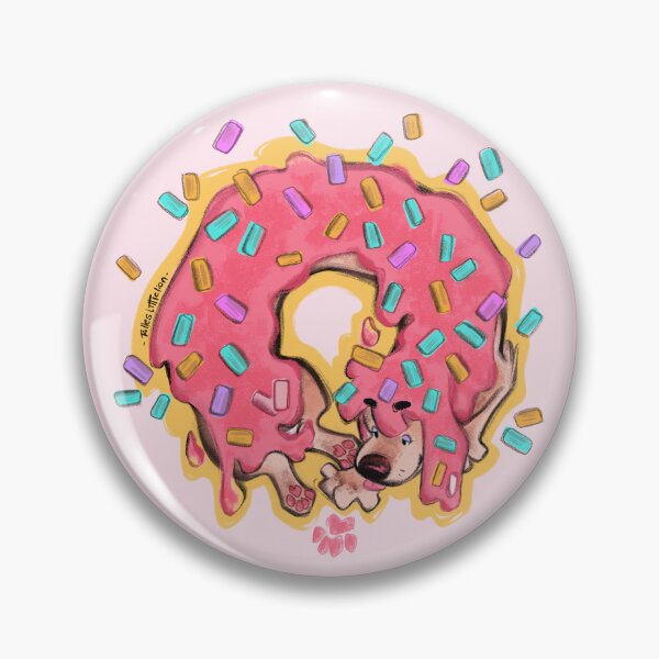 Item preview, Donut Dog designed and sold by Wolf The Folk.