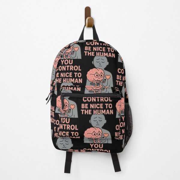 Item preview, Be Nice to the Human You Control Brain and Heart Design designed and sold by TeeTimeTreasure.