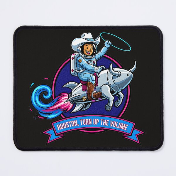 Item preview, Houston Turn Up The Volume Space Cowboy Rodeo designed and sold by Studio Bootleg.