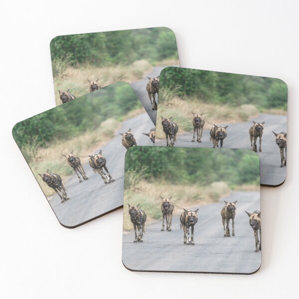 Item preview, The Road Belongs to Us — African Wild Dogs on Patrol (Kruger) designed and sold by DavideAntoniani.