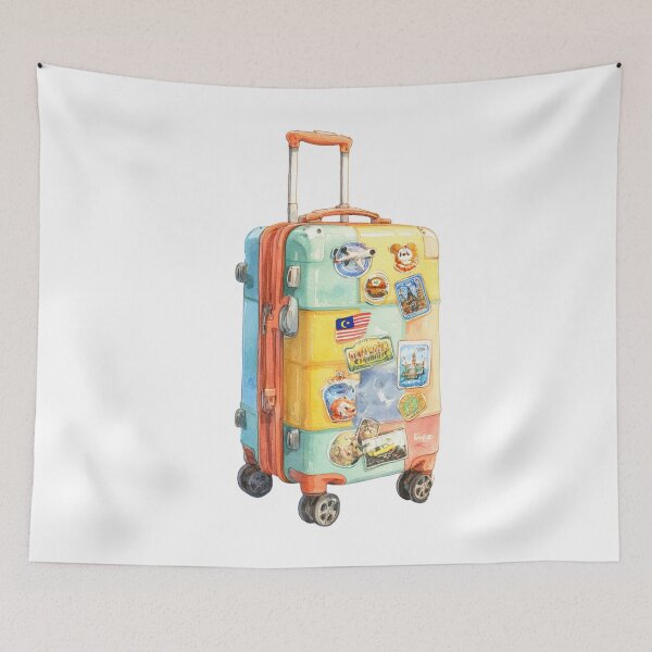 Item preview, Watercolor Suitcase designed and sold by Sketch-Shack.