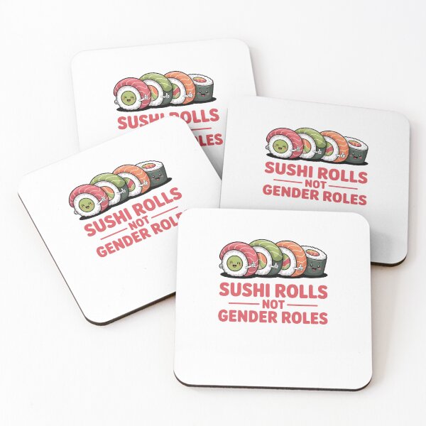 Item preview, sushi rolls not gender roles designed and sold by belladesign7.