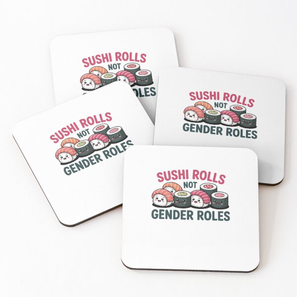 Item preview, sushi rolls not gender roles designed and sold by belladesign7.