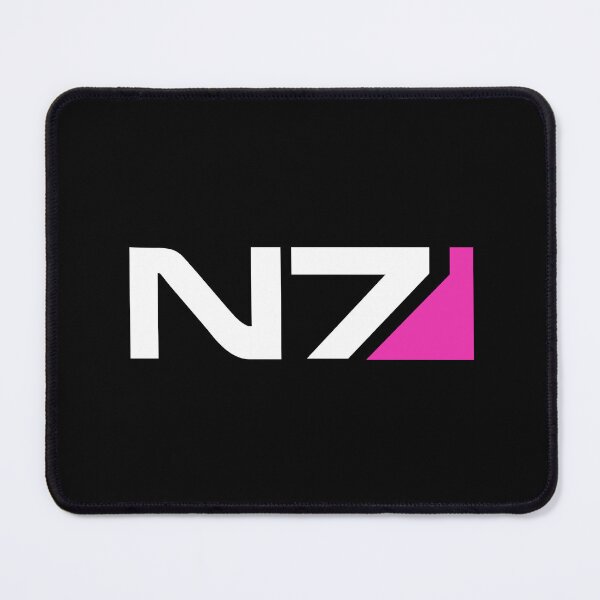 Item preview, N7 Gamer Merch - a Mass Effect story (pink on black) designed and sold by SlightlyUnreal.