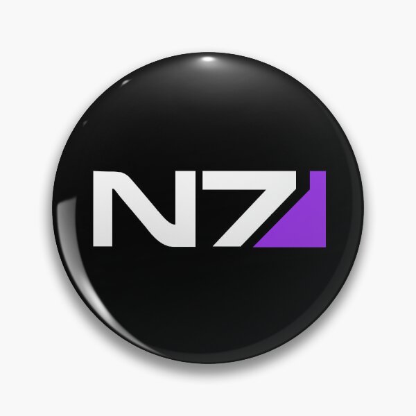 Item preview, N7 Gamer Merch - a Mass Effect story (violet on black) designed and sold by SlightlyUnreal.