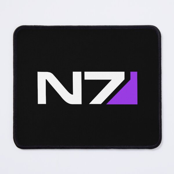 Item preview, N7 Gamer Merch - a Mass Effect story (violet on black) designed and sold by SlightlyUnreal.