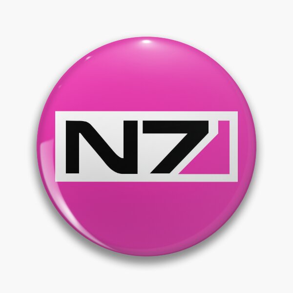 Item preview, N7 Gamer Merch - a Mass Effect story (pink on white) designed and sold by SlightlyUnreal.