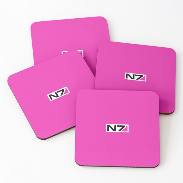 Item preview, N7 Gamer Merch - a Mass Effect story (pink on white) designed and sold by SlightlyUnreal.