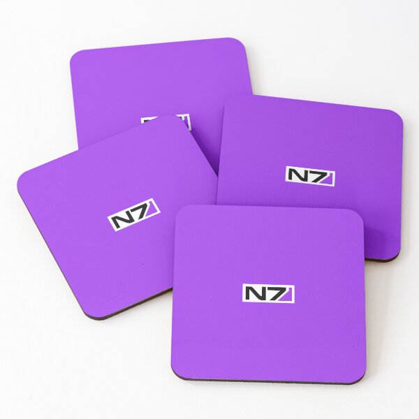 Item preview, N7 Gamer Merch - a Mass Effect story (violet on white)  designed and sold by SlightlyUnreal.