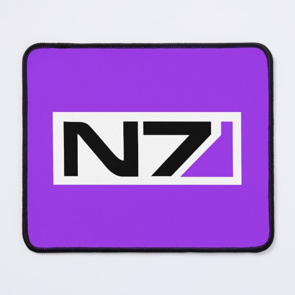Item preview, N7 Gamer Merch - a Mass Effect story (violet on white)  designed and sold by SlightlyUnreal.
