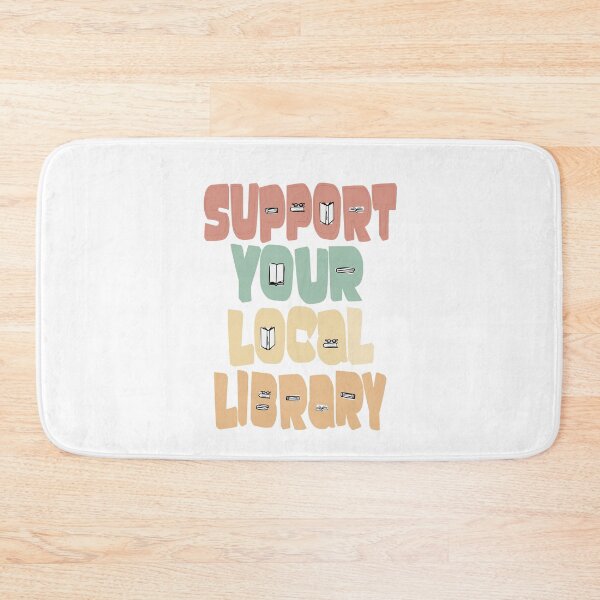 Item preview, Support Your Local Library Book Lovers Librarian Retro designed and sold by Colorfulman.