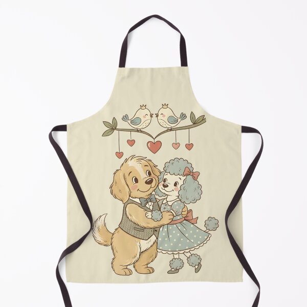 Item preview, Vintage Romantic Puppy Couple Dancing designed and sold by dreephic22.