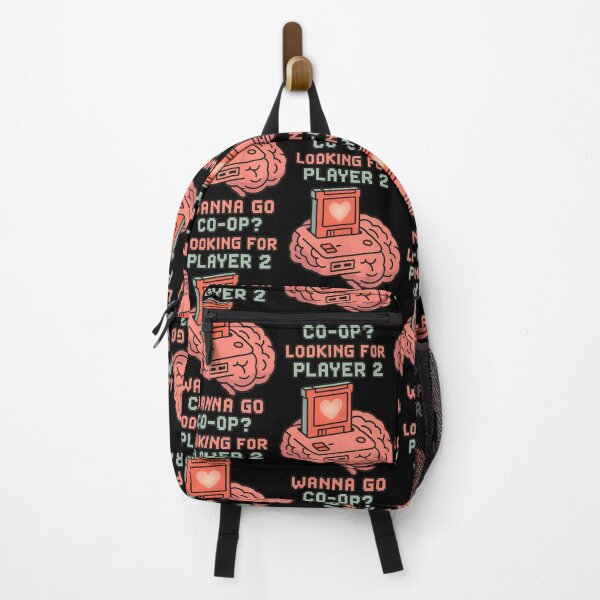 Item preview, Looking for Player 2 Wanna Go Co-Op Retro Gamer Brain Design designed and sold by TeeTimeTreasure.