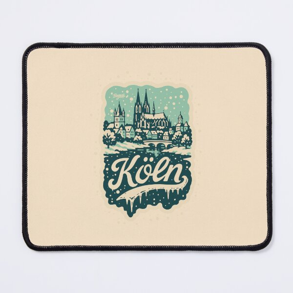 Item preview, Cologne Winter Skyline Illustration designed and sold by Boogosh.