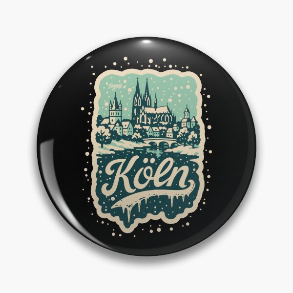 Item preview, Cologne Winter Skyline Illustration   designed and sold by Boogosh.