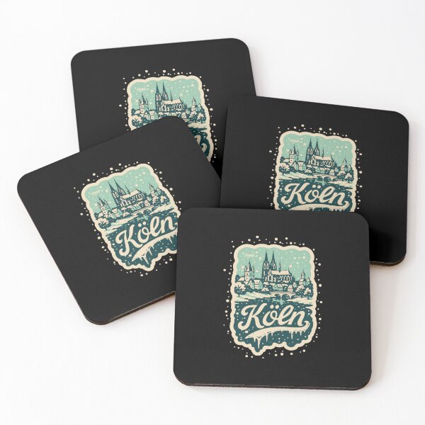 Item preview, Cologne Winter Skyline Illustration   designed and sold by Boogosh.