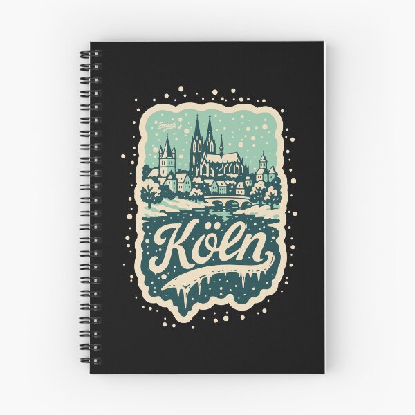 Item preview, Cologne Winter Skyline Illustration   designed and sold by Boogosh.