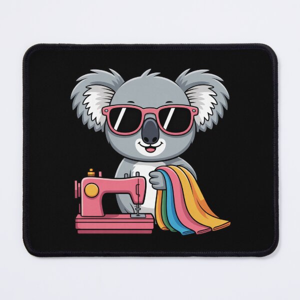 Item preview, Designer Koala Kawaii | Cute Chibi Koala with Sunglasses & Sewing Machine designed and sold by ColorSplash123.