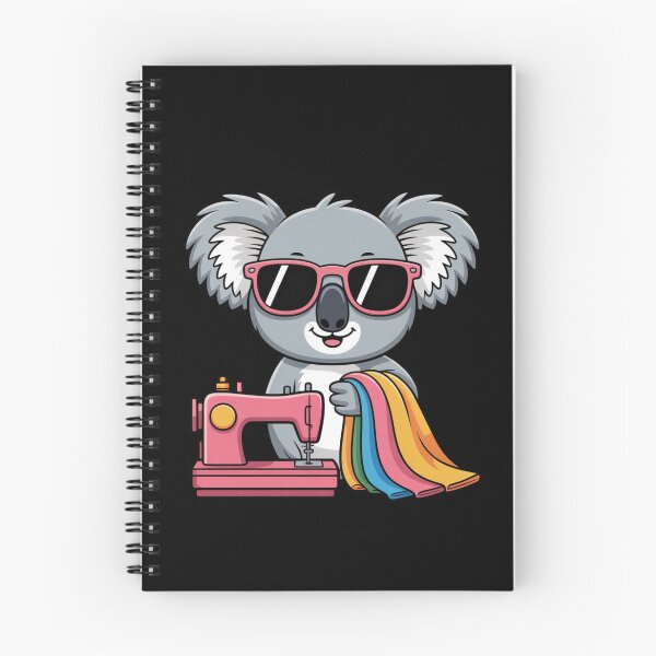 Item preview, Designer Koala Kawaii | Cute Chibi Koala with Sunglasses & Sewing Machine designed and sold by ColorSplash123.