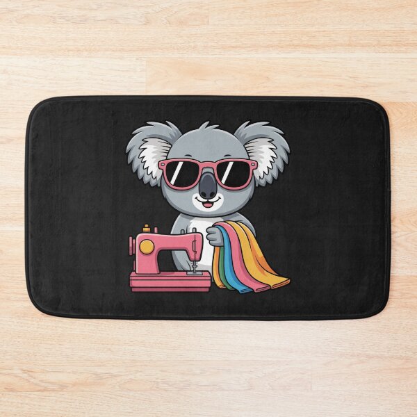 Item preview, Designer Koala Kawaii | Cute Chibi Koala with Sunglasses & Sewing Machine designed and sold by ColorSplash123.