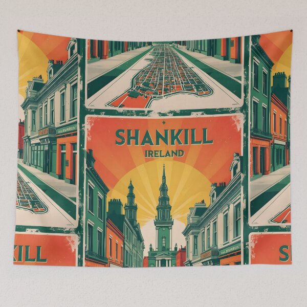 Item preview, Shankill Ireland 1950s Vintage Travel Tourism designed and sold by TravelersGems.