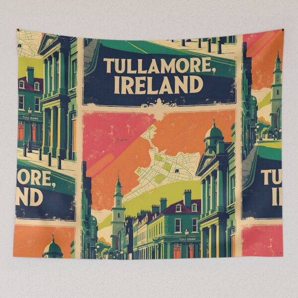 Item preview, Tullamore Ireland 1950s Vintage Travel Tourism designed and sold by TravelersGems.