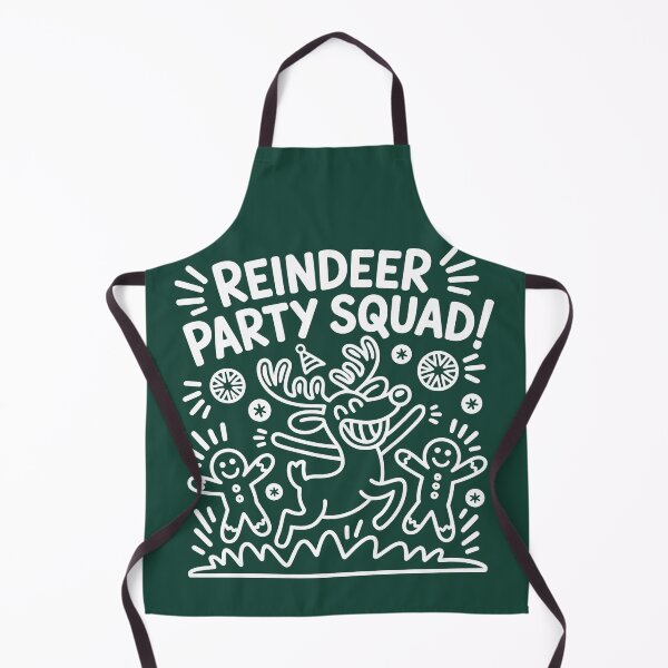 Item preview, Reindeer Party with Gingerbread Figures and Festive Accents designed and sold by SplashTastic.