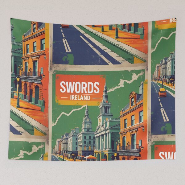 Item preview, Swords Ireland 1950s Vintage Travel Tourism designed and sold by TravelersGems.