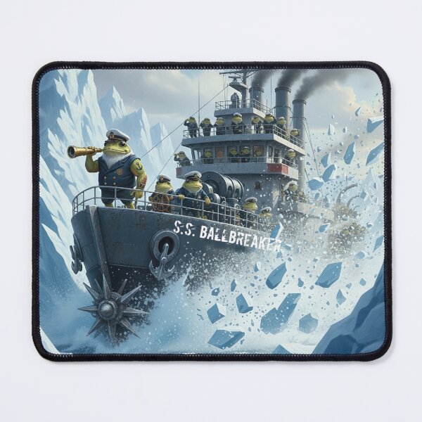 Item preview, Frog ship Ballbreaker crushing ICE  designed and sold by Coexist In Tee's .