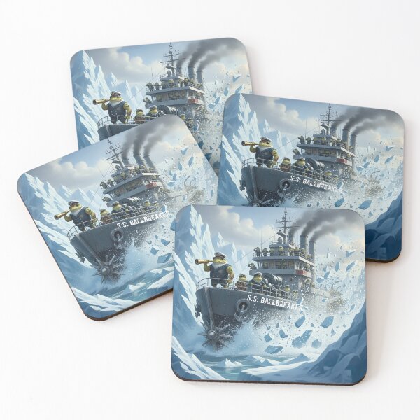 Item preview, Frog ship Ballbreaker crushing ICE  designed and sold by Coexist In Tee's .