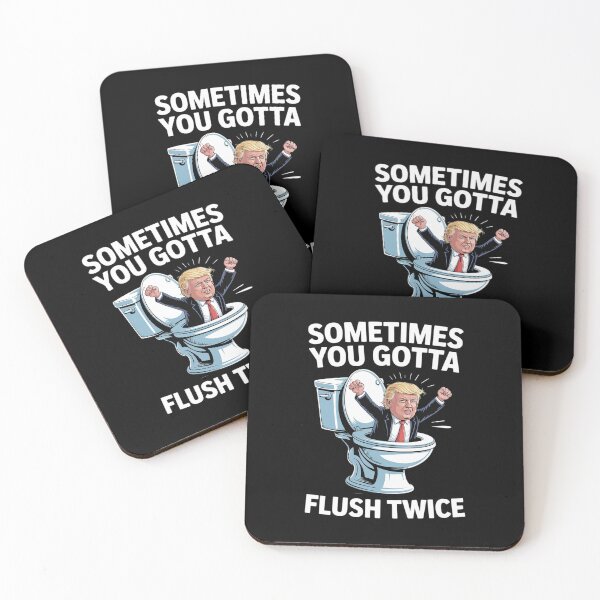 Item preview, Anti Trump Election Sometimes You Gotta Flush Twice  designed and sold by HuValverdeArt.