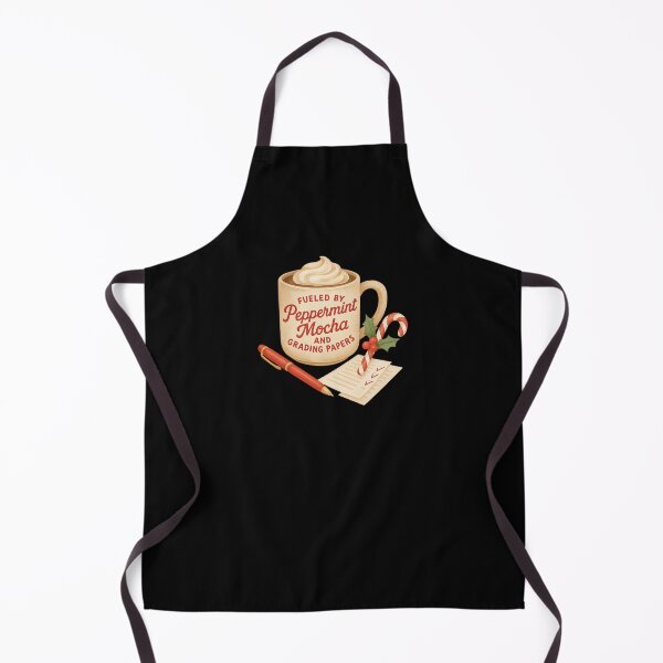Item preview, Fueled by Peppermint Mocha and Grading Papers | Funny Teacher Christmas Coffee T-Shirt designed and sold by Just You Tee | Say It Loud, Wear It Proud.