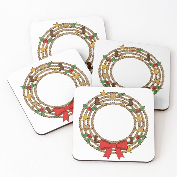 Item preview, Western Christmas Wreath – Cowboy Holiday Rope designed and sold by Imaginationbeyond.