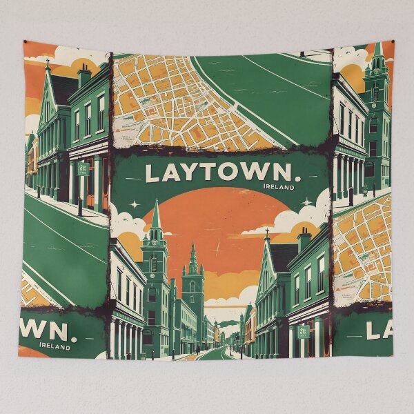 Item preview, Laytown Ireland 1950s Vintage Travel Tourism designed and sold by TravelersGems.