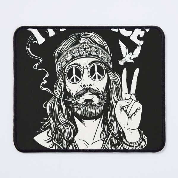 Item preview, Hippie Peace Warrior Retro T-Shirt Design designed and sold by Abhikalelly.