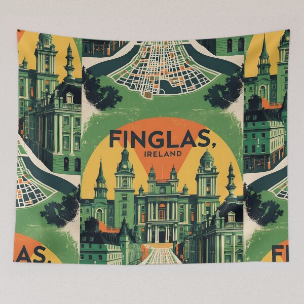Item preview, Finglas Ireland 1950s Vintage Travel Tourism designed and sold by TravelersGems.
