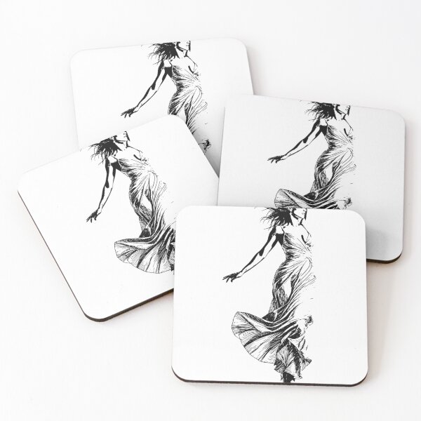 Item preview, woman dancing in dress silhouette designed and sold by Alt nVibe.