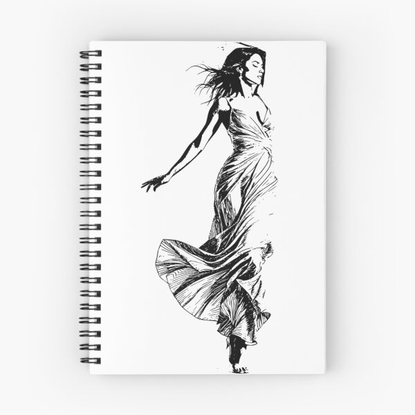 Item preview, woman dancing in dress silhouette designed and sold by Alt nVibe.