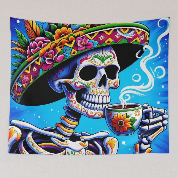 Item preview, Skeleton In Sombrero designed and sold by Visual Nomad Club.