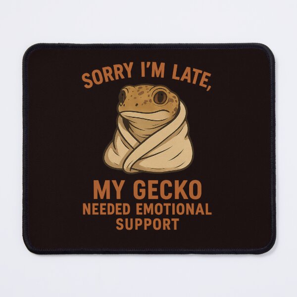 Item preview, My Gecko Needed Emotional Support – Funny Adult Exotic Pet Tee designed and sold by Tadeusz1.