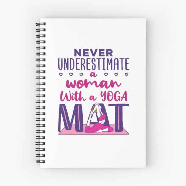 Item preview, Never Underestimate a Woman with a Yoga Mat designed and sold by jaygo.