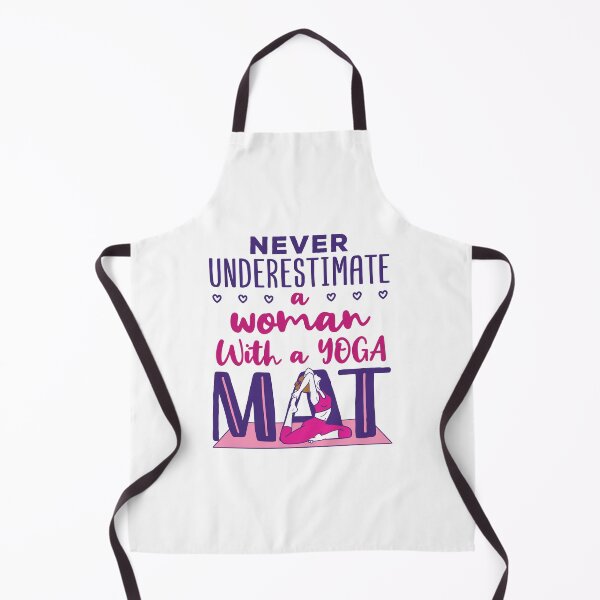 Item preview, Never Underestimate a Woman with a Yoga Mat designed and sold by jaygo.