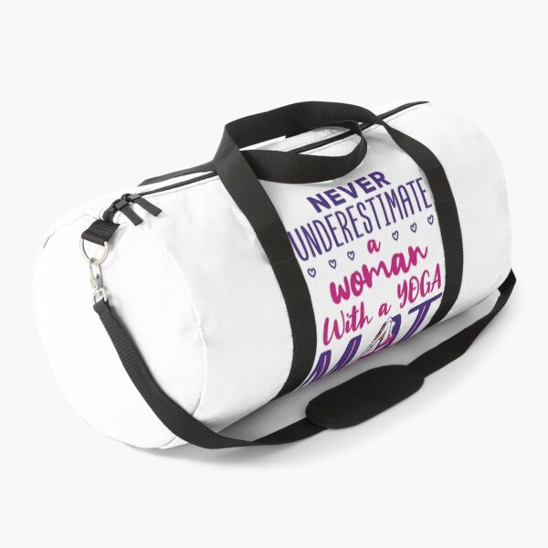 Item preview, Never Underestimate a Woman with a Yoga Mat designed and sold by jaygo.