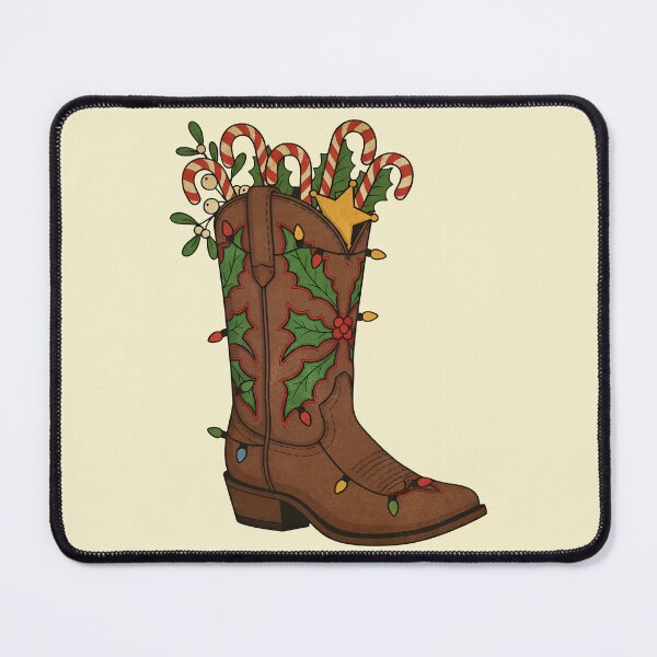 Item preview, Cowboy Boot Christmas Decoration designed and sold by Imaginationbeyond.