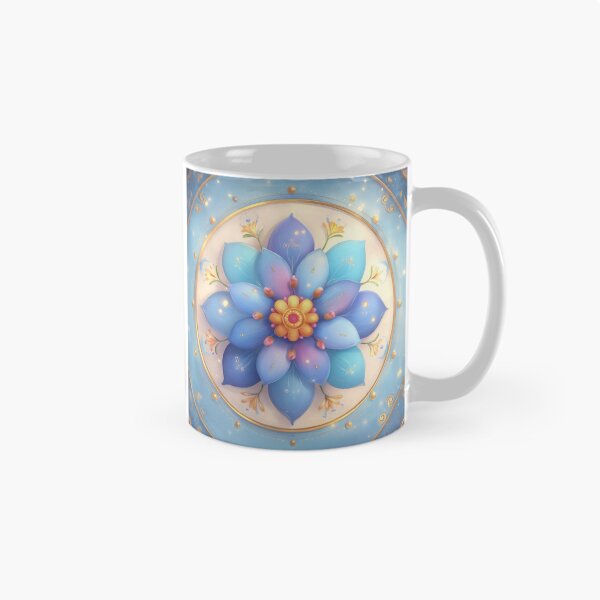 Item preview, 027 Intricate Blue Floral Mandala designed and sold by nikoart001.