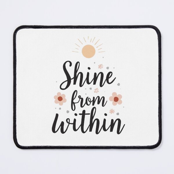 Item preview, “Shine From Within” Handwritten Quote | Minimalist Pastel Design designed and sold by PixelNestHQ.