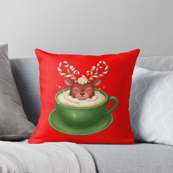 Item preview, Christmas Reindeer Coffee Latte Art Espresso Cup designed and sold by TheTrendsDesk.
