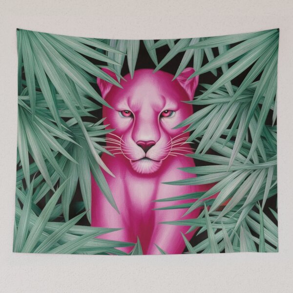 Item preview, eclectic artwork with smooth, bright, vibrant colors, the Pink Panthe designed and sold by gulka8.