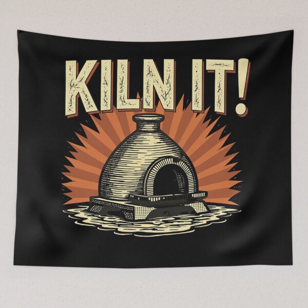 Item preview, Kiln It Funny Pottery Firing/Baking Pun designed and sold by rustyroofco.